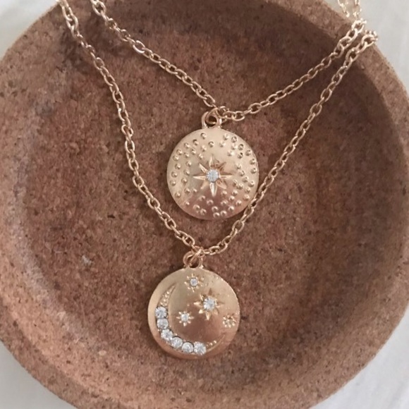Rose Gold Layered Necklace - Picture 7 of 8